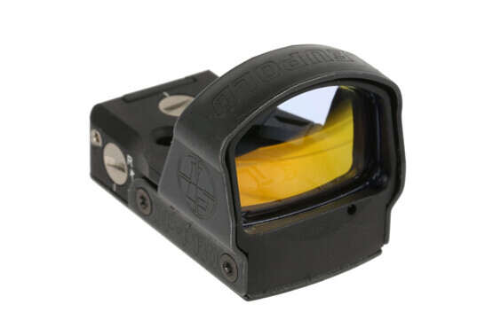 The Leupold DeltaPoint Pro 2.5 MOA red dot sight features clear glass and a large field of view